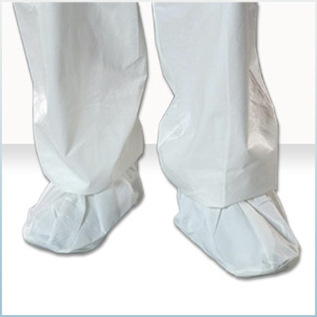 Alpha Protech® Critical Cover® SafeStep® single-use white anti-slip shoe covers